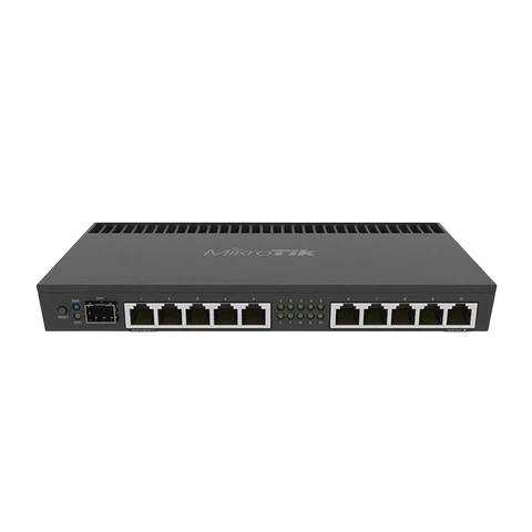 MikroTik RouterBOARD RB4011iGS+, 10x GB LAN, 1x SFP+ port, RouterOS L5, desktop case, rackmount ears, PSU