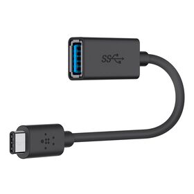 Belkin - USB-C Male to USB-A Female Adapter  - Black
