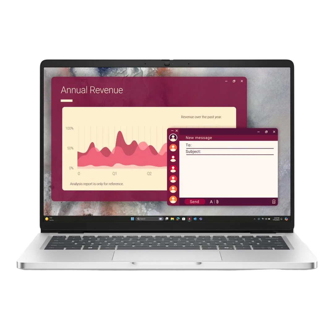 Dell Pro 14|U7-265U|16GB|512GB SSD|FgrPr|W11 Pro|IR Cam & Mic|WLAN + BT|14.0" FHD+|Backlit Kb|3 Cell ProSupport and Next Business Day Onsite Service 36 Months