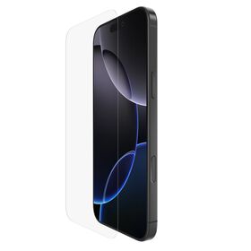 Belkin - ScreenForce Tempered Glass Treated Screen Protector for iPhone 15 Pro Max - Clear