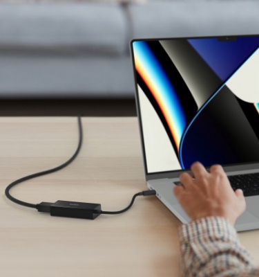 Belkin - Connect USB-C to 2.5 Gb Ethernet Adapter - Black
