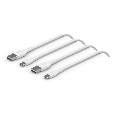 Belkin - BoostCharge USB-A to USB-C Cable - White - 2 Pack