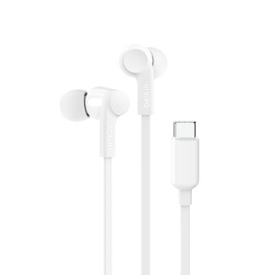 Belkin - SoundForm Wired USB-C Earbuds -  White