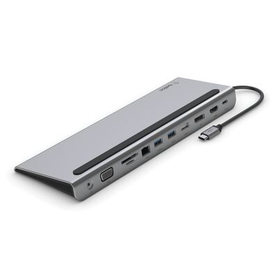 Belkin - Universal USB-C 11 in 1 Docking Station - Silver