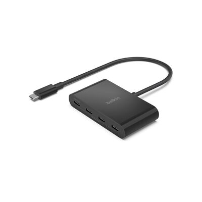 Belkin - USB-C Port Hub 4 x USB-C with 100 Watt Power Delivery Ports - Black