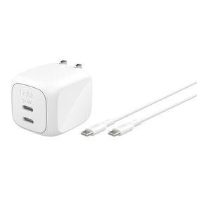 Belkin - BoostCharge Dual USB-A Car Charger 24 Watt - Black