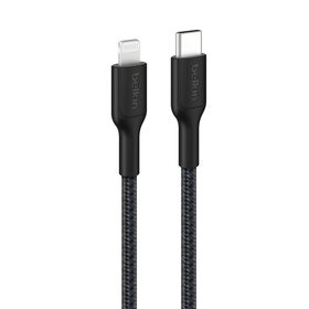 Belkin - BoostCharge USB-C to Lightning Cable 1 Meter - Black