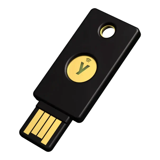 Yubico - YubiKey 5 NFC -USB-A - Two-Factor authentication (2FA) Security Key, Connect via USB-A or NFC, FIDO Certified - Protect Your Online Accounts