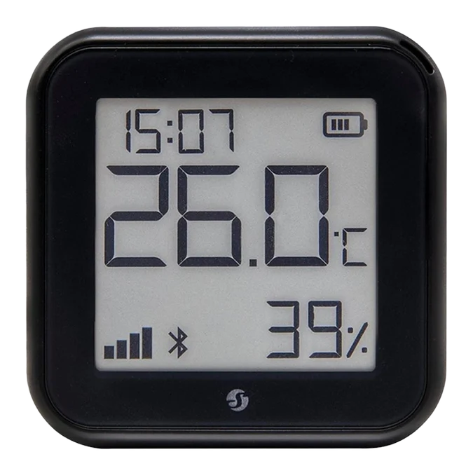 Shelly H&T Gen3 Wi-Fi Temperature & Humidity Sensor With An E-Paper Display (Matte Black)