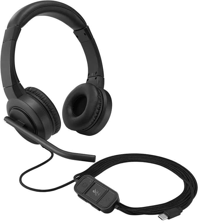 Kensington H1000 USB-C Dual Headset - Black